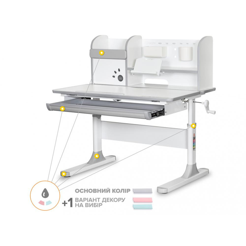 Mealux Edmonton Multicolor G с полкой BD-610 W/MC (BD-610 W/МС + G с полкой) - зображення 1