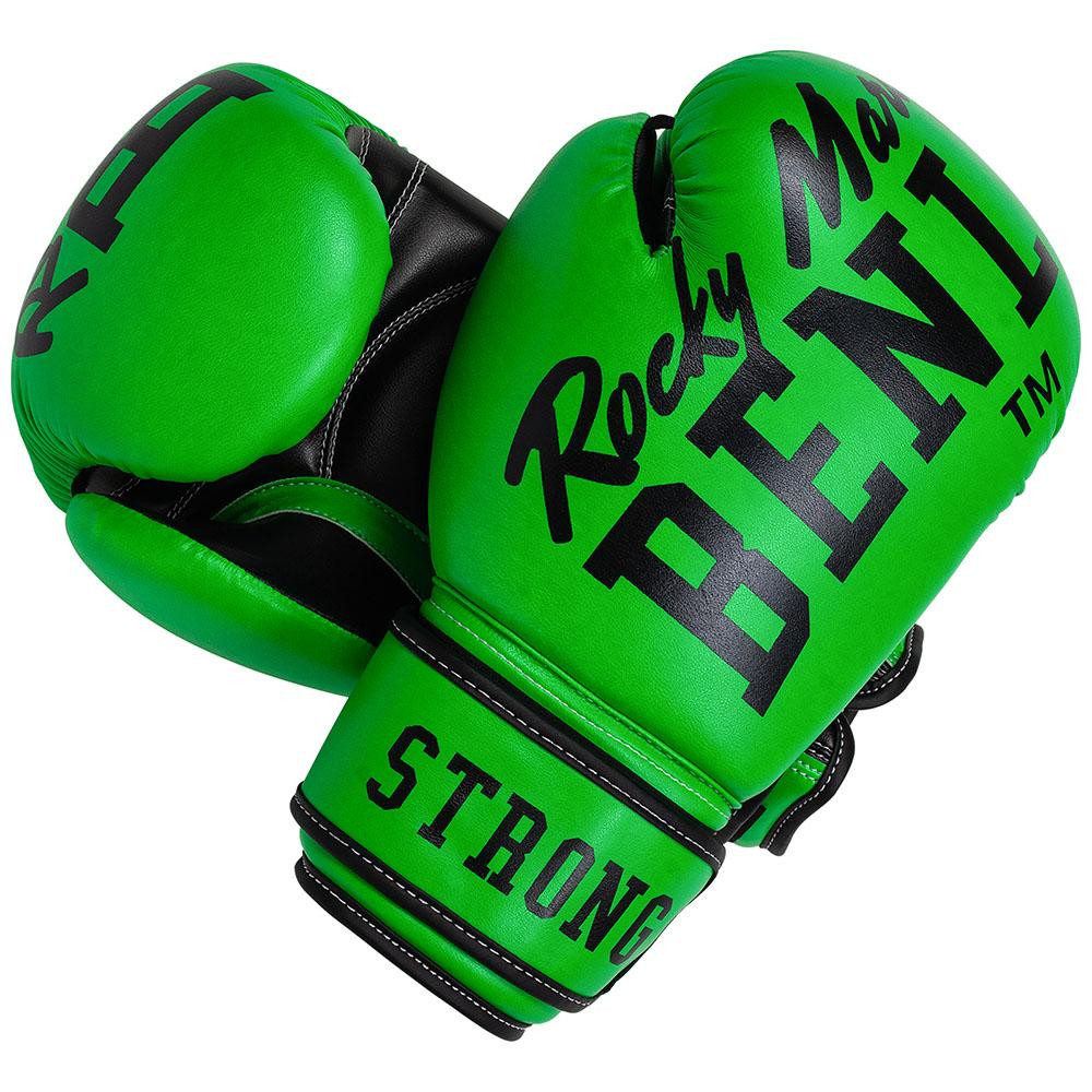 BenLee Rocky Marciano Chunky B Artificial Leather Boxing Gloves 12oz, Neon green (199261 neon green 12oz) - зображення 1