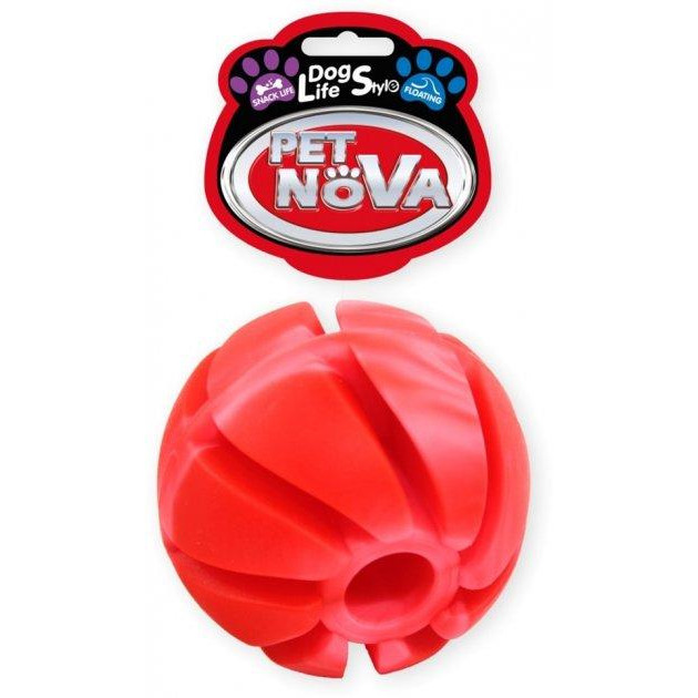 Pet Nova Игрушка для собак  Мяч каучуковый SnackBall Vannila  7 см (XL) (RUB-SNACKBALL-XL) (5903031440799) - зображення 1