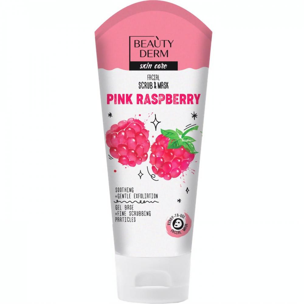 Beauty Derm Маска-скраб для обличчя  Pink Raspberry 75 мл (4820185225755) - зображення 1