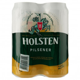 Holsten Пиво  Pilsener світле з/б, 4*0,48 л (4820250943119)