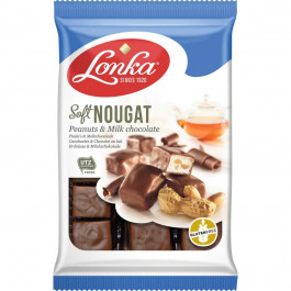 Lonka Цукерки  Soft Нуга в молочному шоколаді з арахісом 220 г (921331) (8713800133763)