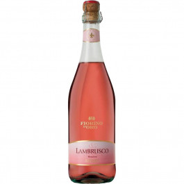 Abbazia Ігристе вино  Lambrusco Rosato Emilia Fiorino d’Oro IGT, рожеве, напівсухе, 0.75 л (8001592000784)