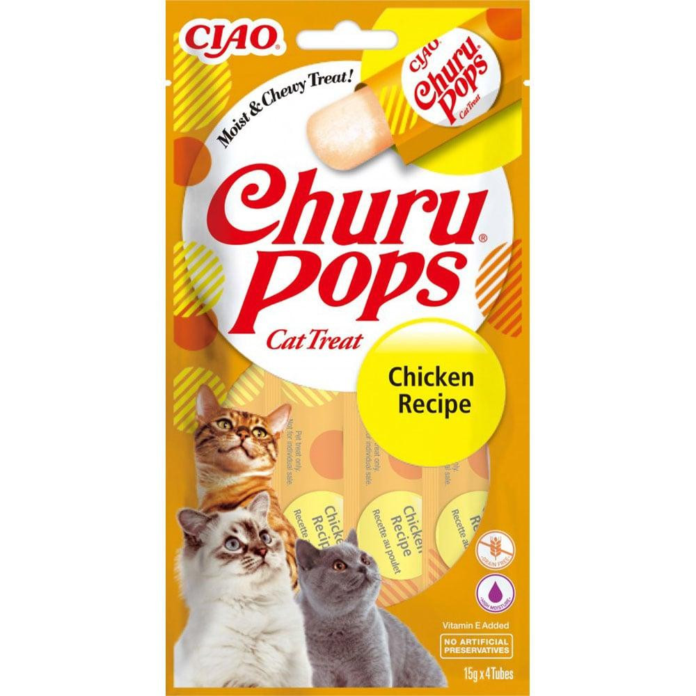 INABA Churu Pops Chicken Recipe 4 шт по 15 г EU712 - зображення 1