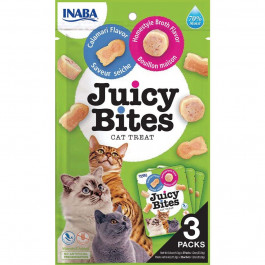 INABA Juicy Bites соковиті снеки зі смаком домашнього бульйону і кальмарів 3 x 11.3 г (EU705)