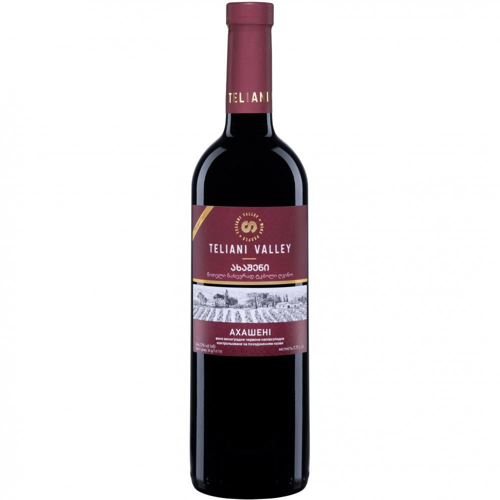 Teliani Valley Вино  Ахашені червоне напівсолодке 12.5%, 750 мл (4860065010088) - зображення 1