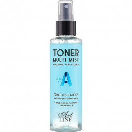 Art Line Тонер міст-спрей для обличчя  Toner Multi Mist Hyaluronic Acid + Vitamin A 150 мл