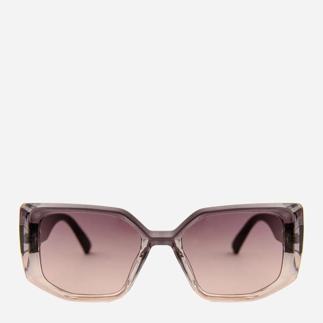 SumWIN Сонцезахисні окуляри жіночі  1222-04 Сіро-бежевий градієнт - зображення 1