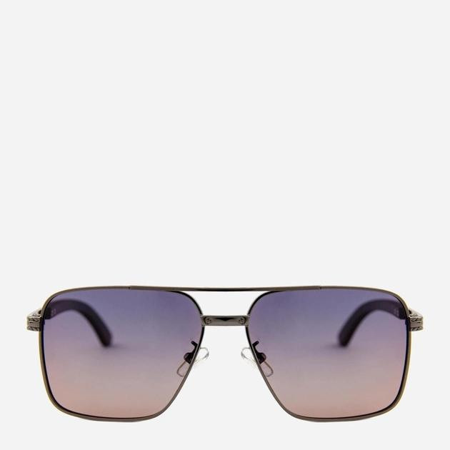 SumWIN Сонцезахисні окуляри чоловічі поляризаційні  P2A733-05 Чорно-бежеві градієнт - зображення 1