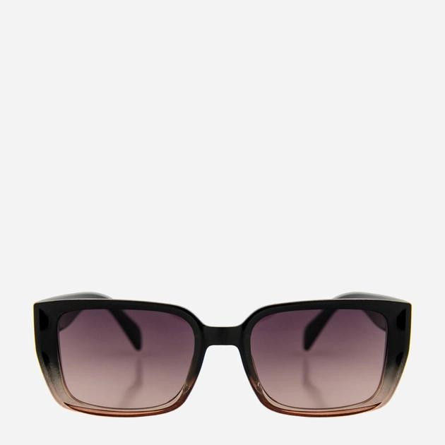 SumWIN Сонцезахисні окуляри жіночі  1207-04 Чорно-бежеві градієнт - зображення 1