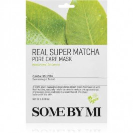 Some By Mi Daily Solution Super Matcha Pore Care живильна тканинна маска для звуження пор та надання матового е