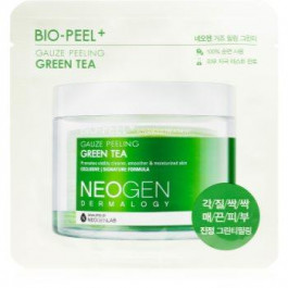 Neogen Bio-Peel+ Gauze Peeling Green Tea пілінгові серветки для обличчя для освітлення та зволоження 8 кс