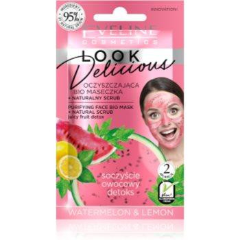 Eveline Look Delicious Watermelon & Lemon зволожуюча маска для втомленої шкіри 10 мл - зображення 1