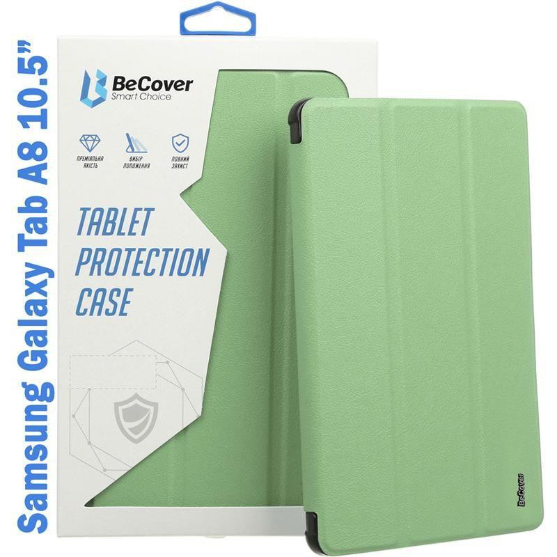 BeCover Чохол-книжка Soft Edge Samsung Galaxy Tab A8 10.5 (2021) SM-X200 / SM-X205 Green (708332) - зображення 1