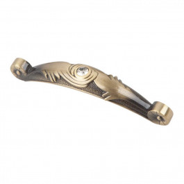 Kerron Ручка-скоба , 96 мм, антична бронза із кристалами (CRL16-96 BA)