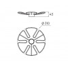 Lemax Тримач для келихів  Тип-310II, d.антична антична, 310 310 (ST310 BA) - зображення 2