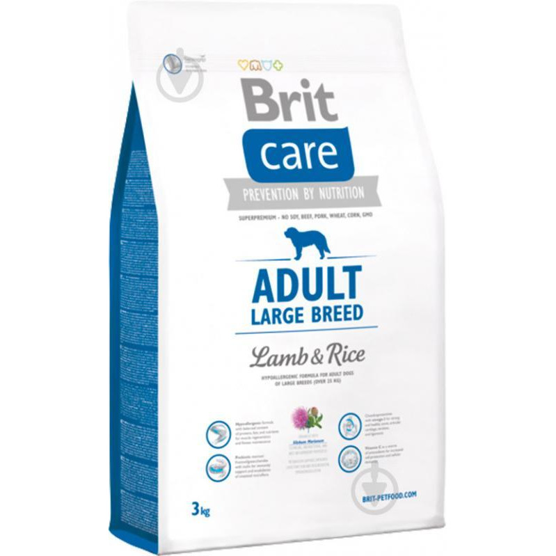Brit Care Adult Large Breed Lamb & Rice 3 кг 132713 /9973 - зображення 1