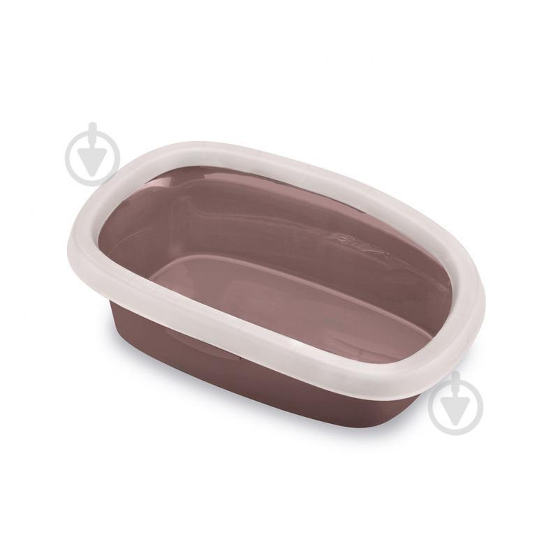 Stefanplast Туалет для кошек  Sprint 20 58 x 39 x 17 см Коричнево-розовый (8003507965966) - зображення 1