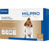 Virbac Milpro - Таблетки Мильпро - противопаразитарный препарат для собак и щенков (002937) - зображення 1