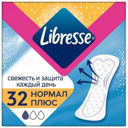 Libresse Ежедневные гигиенические прокладки  Dailyfresh Normal Plus 32 шт (7322540757163)