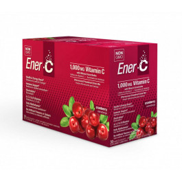 Ener-C Vitamin C 30 pacs Вітамінний напій для підвищення імунітету, смак журавлини