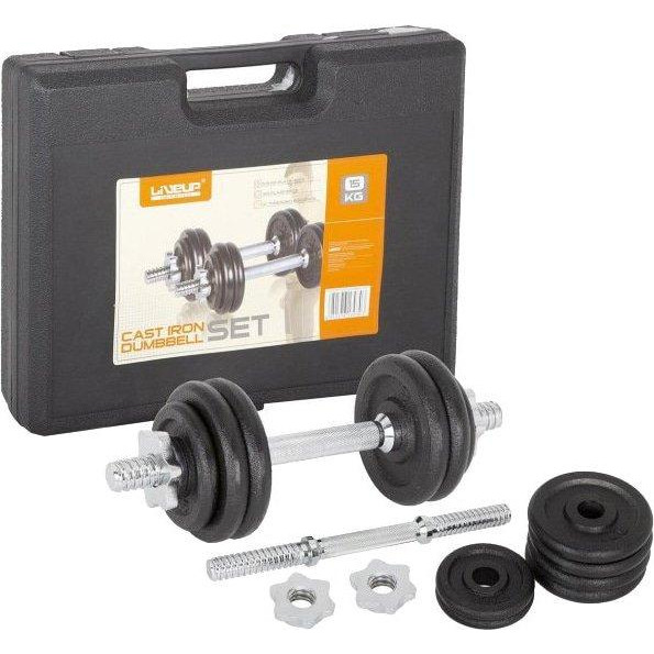 LiveUP Dumbbell Set 7,5 кг (LS2322B-15KGS) - зображення 1