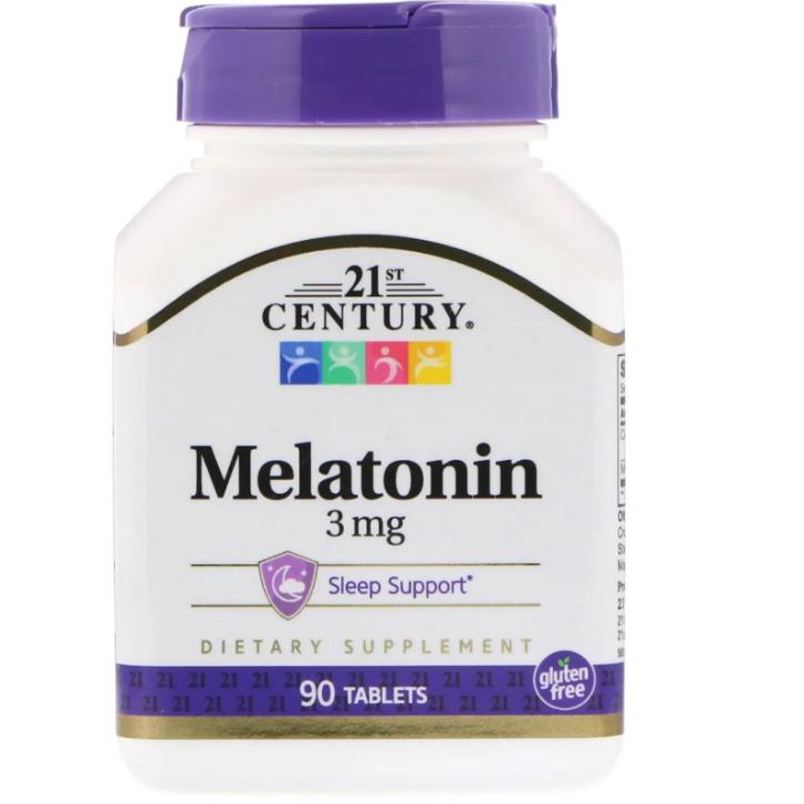 21st Century Мелатонін, 3 мг, Melatonin, 90 таблеток (CEN-21240) - зображення 1
