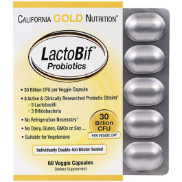 California Gold Nutrition LactoBif Probiotics 30 Billion (60 veg caps)