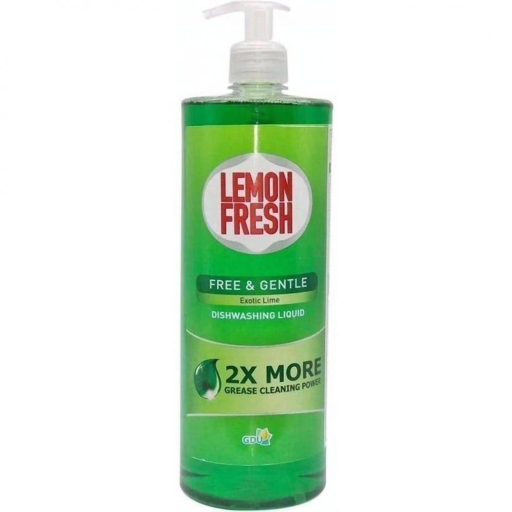Lemon Fresh Концентрована рідина для миття посуду  Exotic Lime Зелений лайм 1 л (4820167005801) - зображення 1