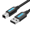 Vention USB Type-A to USB Type-B 1.5m Black (COQBG) - зображення 1