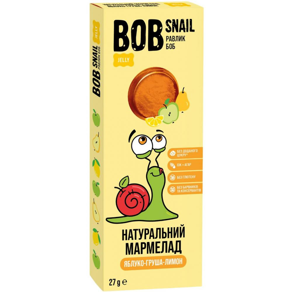 Bob Snail Мармелад   яблуко-груша-лимон 27 г (4820219344209) - зображення 1