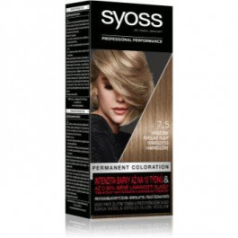   Syoss Color перманентна фарба для волосся відтінок 7-5 Natural Ashy Blond