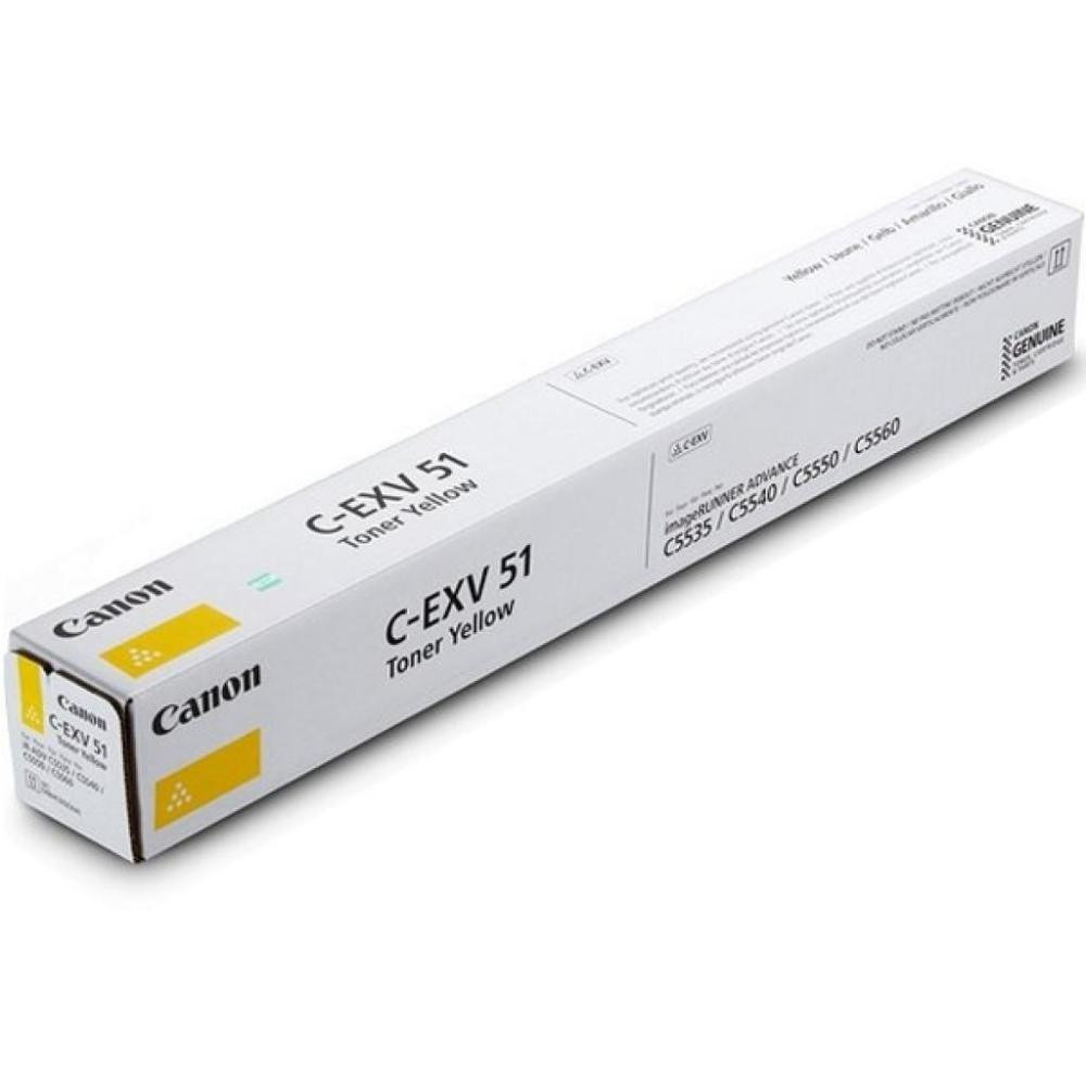 Canon C-EXV51 Yellow (0484C002AA) - зображення 1