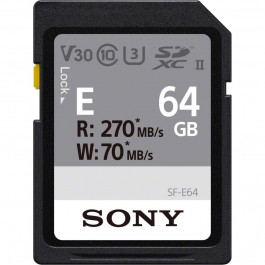 Sony 64 GB SDXC UHS-II U3 V60 SFE64.ET4