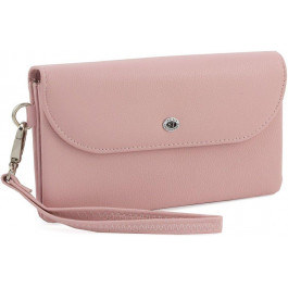 ST Leather Женский кожаный кошелек-клатч большого размера в светло-розовом цвете  (14033) (ST023 pink)