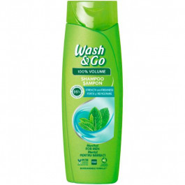 Wash&Go Шампунь  З ментолом для всіх типів волосся 360 мл (8008970056821)