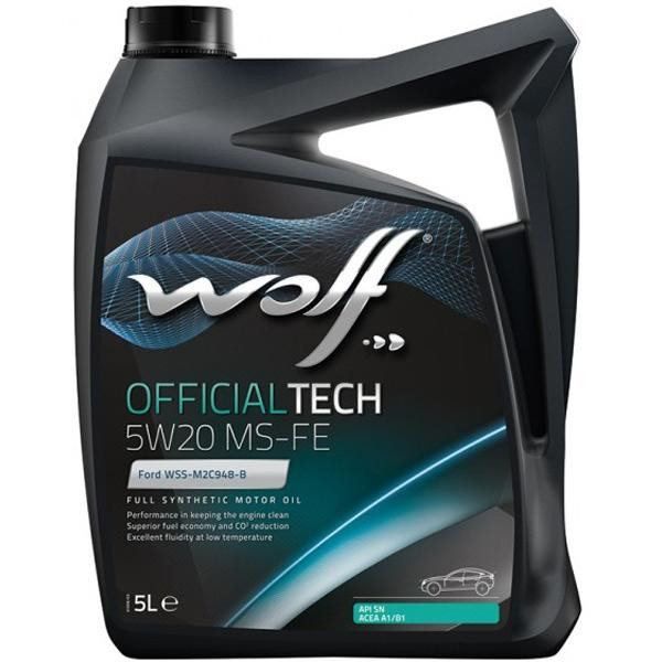 Wolf Oil OFFICIAL TECH 5W-20 MS-FE 5л - зображення 1