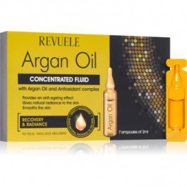 Revuele Argan Oil Concentrated Fluid концентрована сироватка для шкіри з екстрактом аграну 7x2 мл