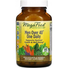 MegaFood Мультивитамины Для Мужчин 40+, Men’s One Daily,  60 Таблеток (51494102695)
