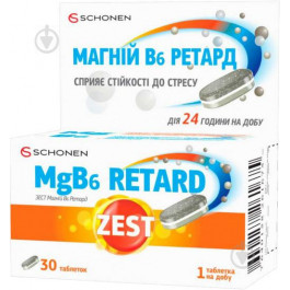 Schonen Вітаміни Antistress MgB6 Retard таблетки №30