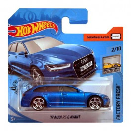 Hot Wheels 17 Audi RS 6 Avant Factory Fresh FYC11 Metallic Blue