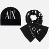 Armani Exchange Комплект женский (шапка + шарф)  579880096 One size Черный (1159783040) - зображення 1