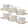 Lefard Набір чашок для чаю з блюдцями Infinity 280мл 440-118 - зображення 1