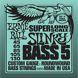 Ernie Ball P2850 Super Long Scale Slinky Nickel Wound 5-String Bass 45/130