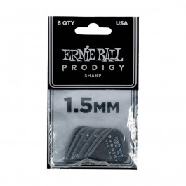   Ernie Ball Black Sharp Prodigy Picks 6-Pack 1.5 mm (6 шт.)