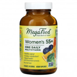MegaFood Мультивитамины для женщин 55+, Women Over 55 One Daily, MegaFood, 90 таблеток