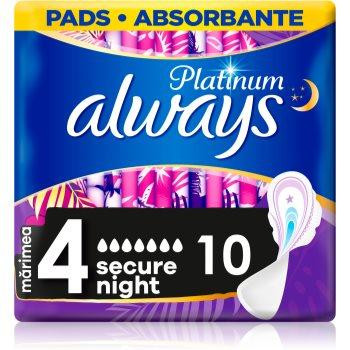 Always Platinum Secure Night Size 4 прокладки гігієнічні 10 кс - зображення 1