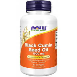 Now Black Cumin Seed Oil 1000 mg 60 Softgels