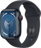 Apple Watch Series 9 GPS + Cellular 41mm Midnight Alu. Case w. Midnight S. Band - M/L (MRHT3) - зображення 1