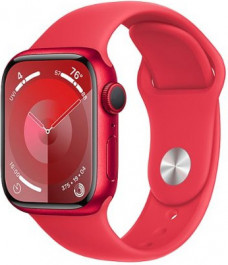 Apple Watch Series 9 GPS 41mm PRODUCT RED Alu. Case w. PRODUCT RED S. Band - M/L (MRXH3)